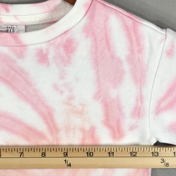 Baby Gap Sweater Dress Girl's 4 Toddler Pink Tie Dye Pullover Crew Long Sleeve - Picture 9 of 11
